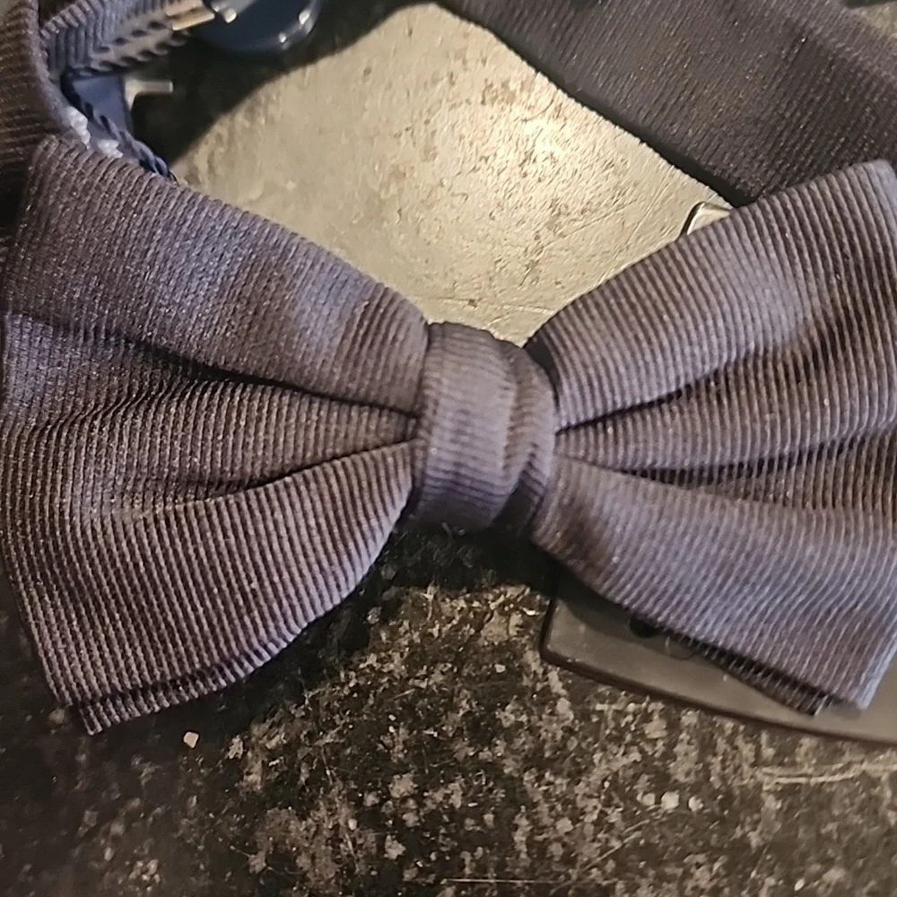 NWT Polo Ralph Lauren Big Kids Black 100% Silk Adjustable Bow Tie